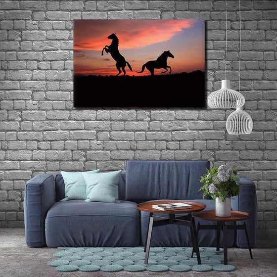 Running Wild Horses Canvas Wall Art Print