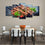 Russian Shashlik 5 Panels Canvas Wall Art Dining Room