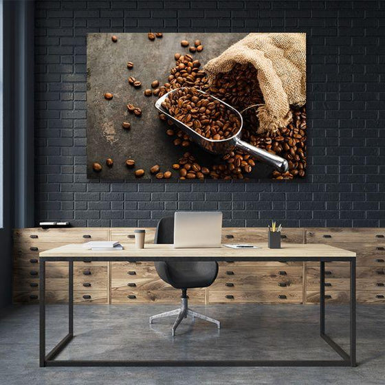 Sack Of Coffee Beans Canvas Wall Art Decor