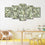 Scattered Dollar Bills 5 Panels Canvas Wall Art Kitchen