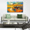 Scenic Sunrise With A Boat Wall Art Decors