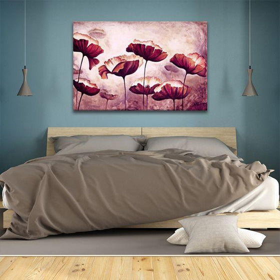 Shop Scenic Floral Blooms 1 Panel Canvas Wall Art Bed Room