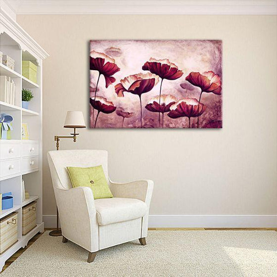 Scenic Blooms 1 Panel Canvas Art