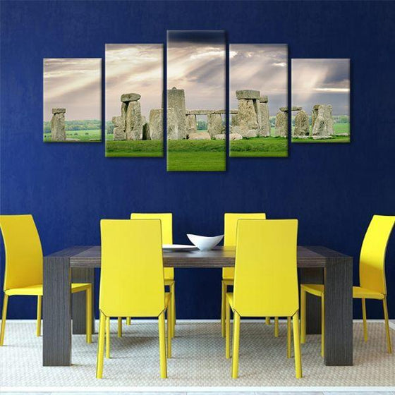 Scenic Stonehenge View 5 Panels Canvas Art