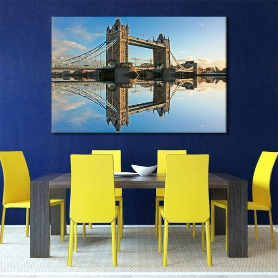 Scenic Tower Bridge View Canvas Wall Art Dining Room
