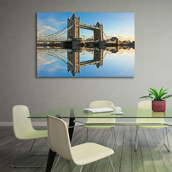 Scenic Tower Bridge View Canvas Wall Art Office