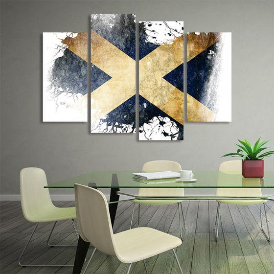 Scotland Flag Contemporary Canvas Wall Art Office