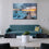 Sea Waves And Sunset Wall Art Living Room