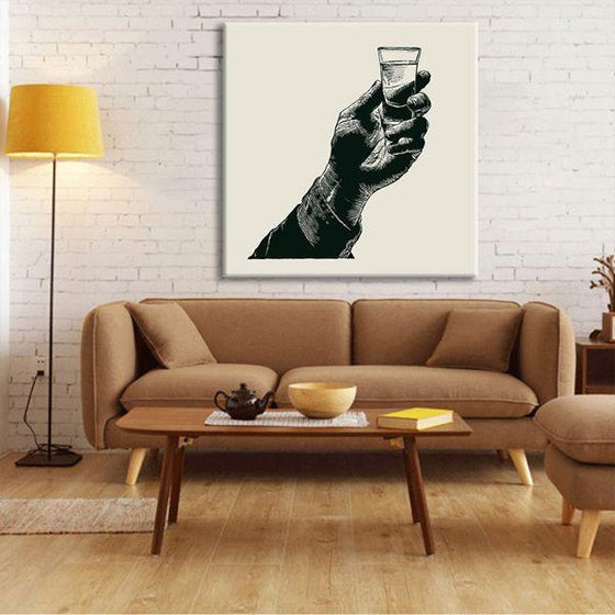 Shot Of Liquor Canvas Wall Art Living Room