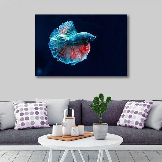 Siamese Fighting Fish Canvas Wall Art Living Room