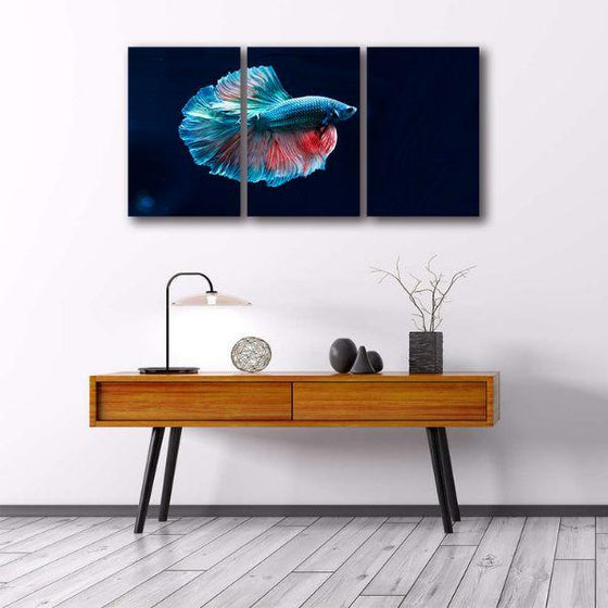 Siamese Fighting Fish Canvas Wall Art Office