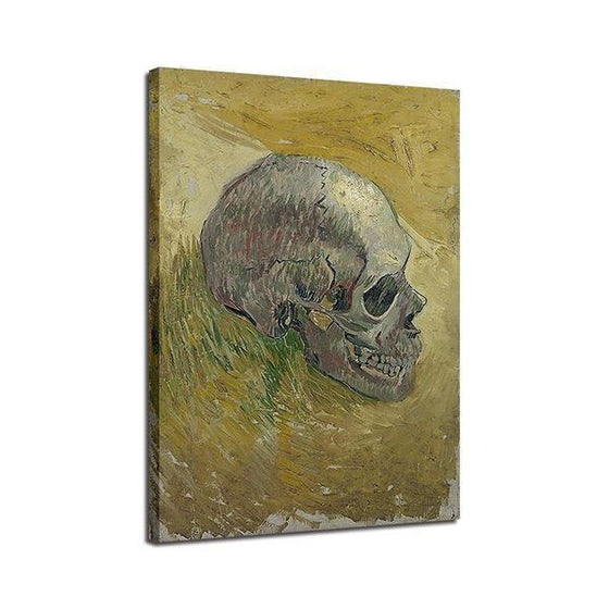 Side Skull Van Gogh Wall Art Print