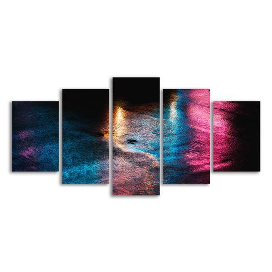 Significant Soul 5 Panels Abstract Canvas Wall Art