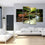 Sika Deer & Tropical Stream 4-Panel Canvas Wall Art Living Room