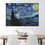 Single Panel Starry Night Wall Art Dining Room
