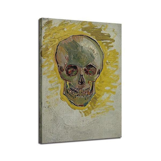 Skull Head Van Gogh Wall Art Print