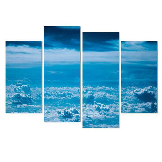Sky Cotton Clouds Canvas Wall Art