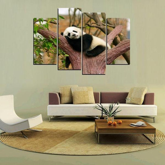 Sleeping Panda Wall Art Canvas