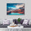 Snow White Mountains 1 Panel Canvas Wall Art Living Room