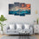 Snow White Mountains 4 Panels Canvas Wall Art Living Room