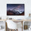 Snowy Mountain Peak 1 Panel Canvas Wall Art Office