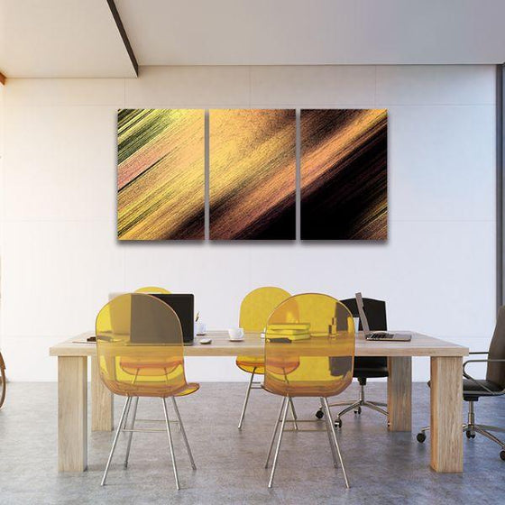 Soft Pastel Hues 3-Panel Abstract Canvas Wall Art Dining Room