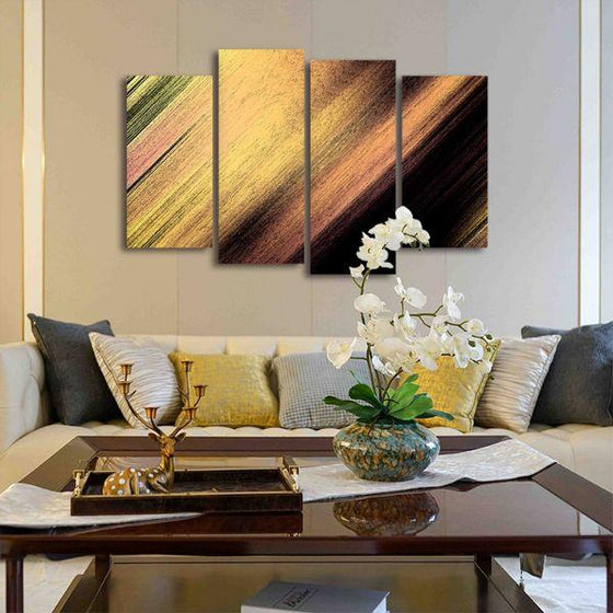 Soft Pastel Hues 4 Panels Abstract Canvas Wall Art Living Room