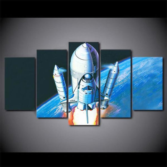 Space Shuttle Wall Art Canvas