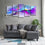 Splash Of Colors Abstract Canvas Wall Art Ideas