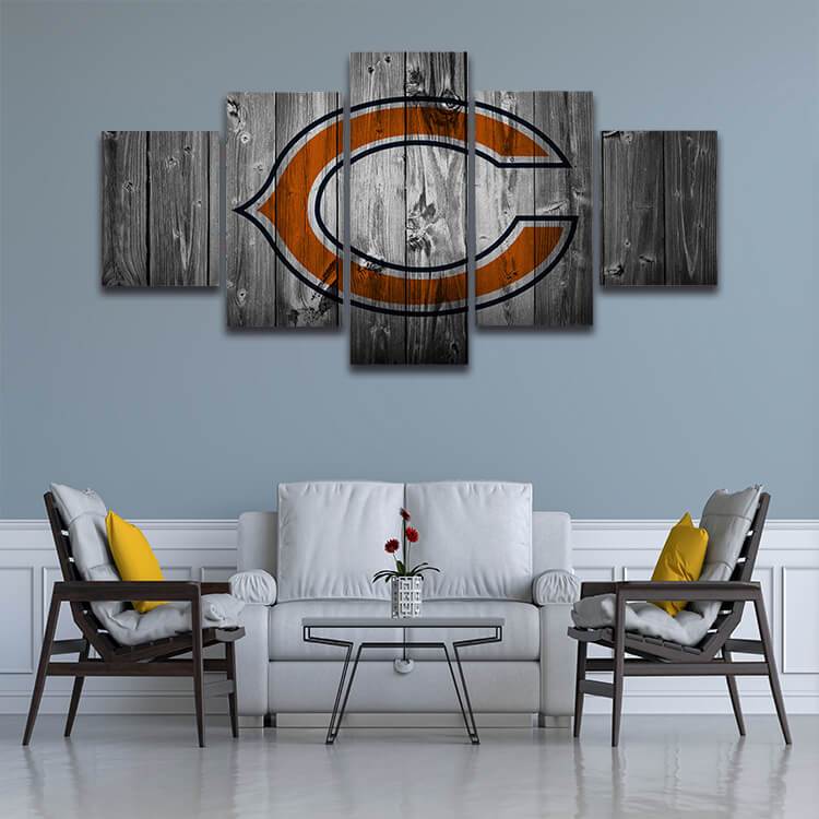 Chicago Bears Wall Art 4 Piece Set Large Size------New in Box-----