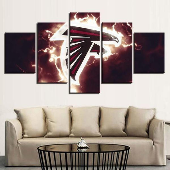 Atlanta Falcons NFL Logo II Canvas Wall Art Living Room