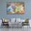 Spray Of Colors Abstract Canvas Wall Art Living Room