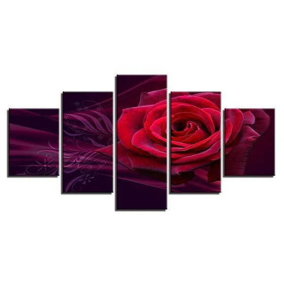 Red Rose Canvas Wall Art Prints