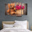 Flowers In A Wooden Box Canvas Wall Art Bedroom