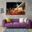 St. Paul's Cathedral At Night Canvas Wall Art Living Room