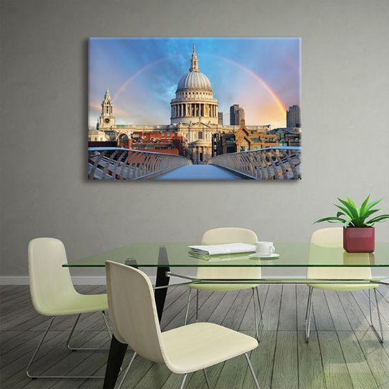 St. Paul's Cathedral In London Canvas Wall Art Office