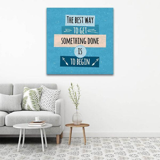 Start Now Motivational Quotes Canvas Wall Art Decor