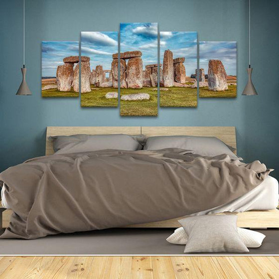 Stonehenge In UK 5 Panels Canvas Art Bedroom