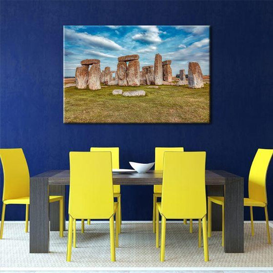 Stonehenge In UK Canvas Wall Art Dining Room