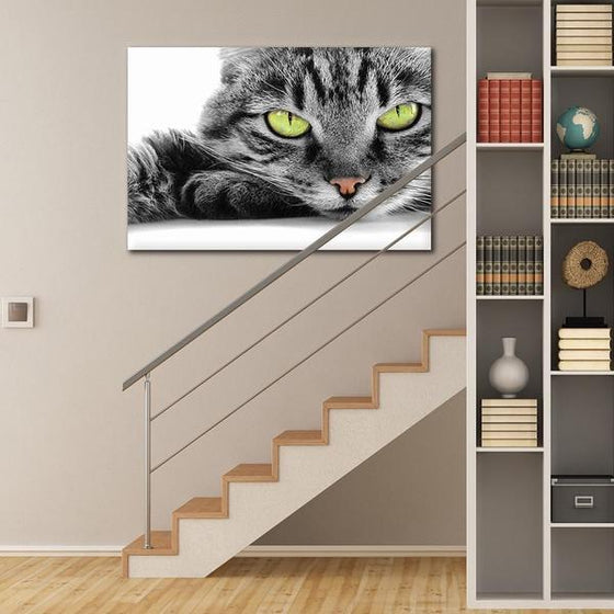 Striking Cat Eyes Canvas Wall Art Decor