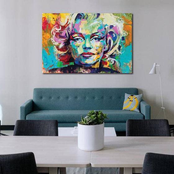 Stunning Marilyn Monroe Face Canvas Art Living Room