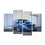 Blue Subaru WRX STI Canvas Wall Art