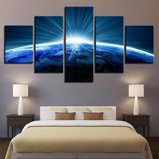 Sun And Earth Wall Art Bedroom