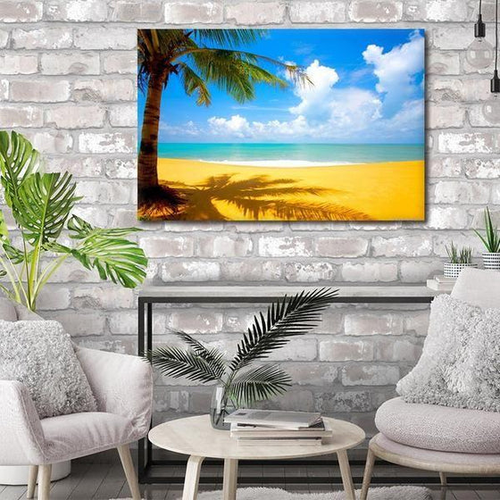 Sunny Beach Landscape Wall Art Living Room