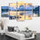 Boats In The Sea Canvas Wall Art Bedroom