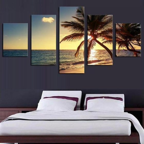 Sunrise Beach Wall Art Canvas
