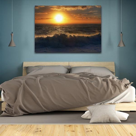 Sunrise By The Beach Wall Art Bedroom