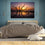 Sunrise With Tree Branches Wall Art Bedroom