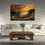 Sunset At Durdle Door Canvas Wall Art Office