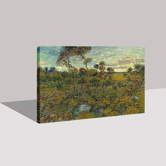 Sunset At Montmajour By Van Gogh Canvas Wall Art Decor